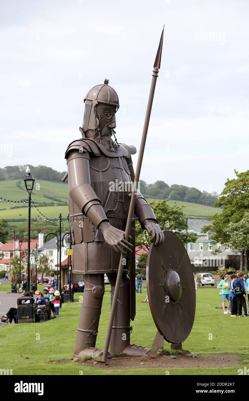 Largs Promenade Viking Statue Sculpture known as Magnus the Viking