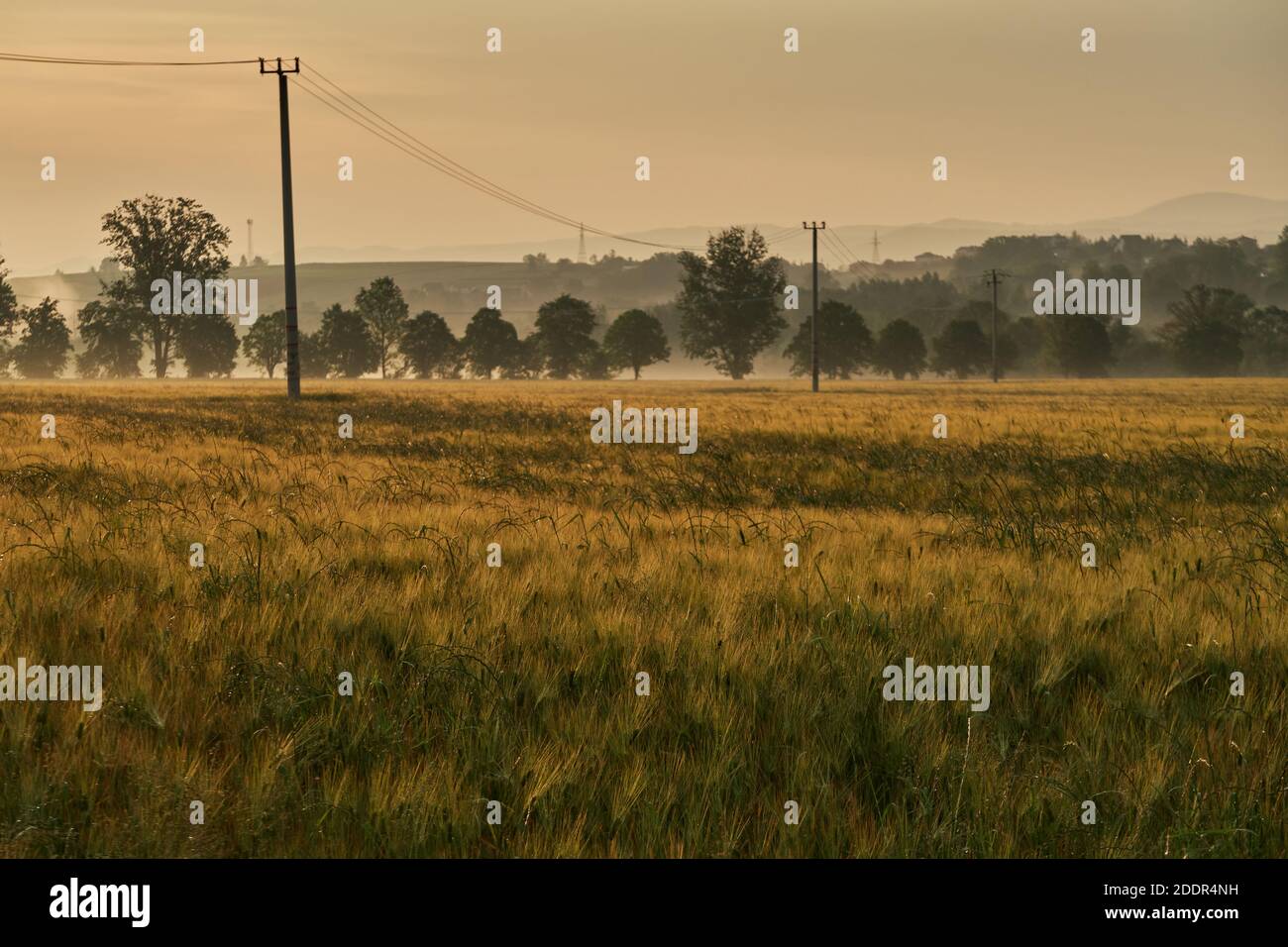 Blue line fog cloud sun hi-res stock photography and images - Alamy