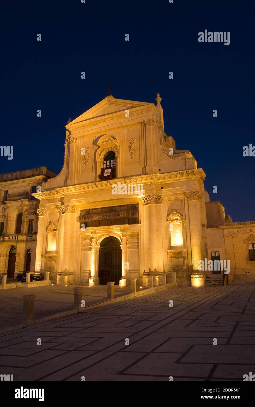 Basilica di San Salvatore, Noto Stock Photo