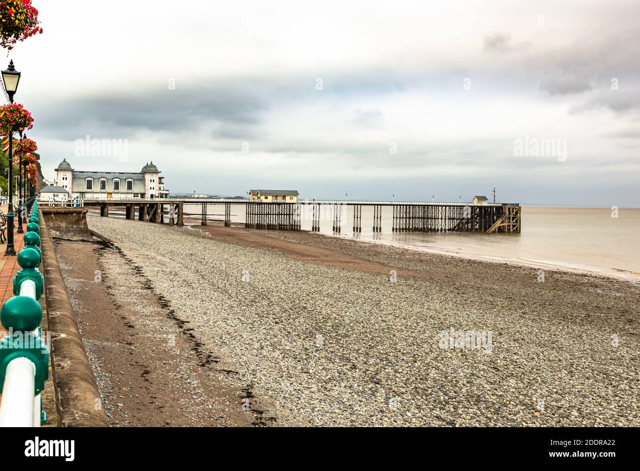 Deserted holiday resort of Porthcawl in South Wales Stock Photo Alamy