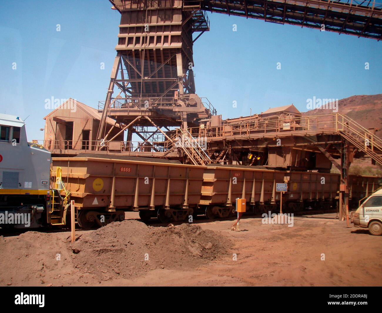 the mining of raw materials, coal mining industry in Australia Stock