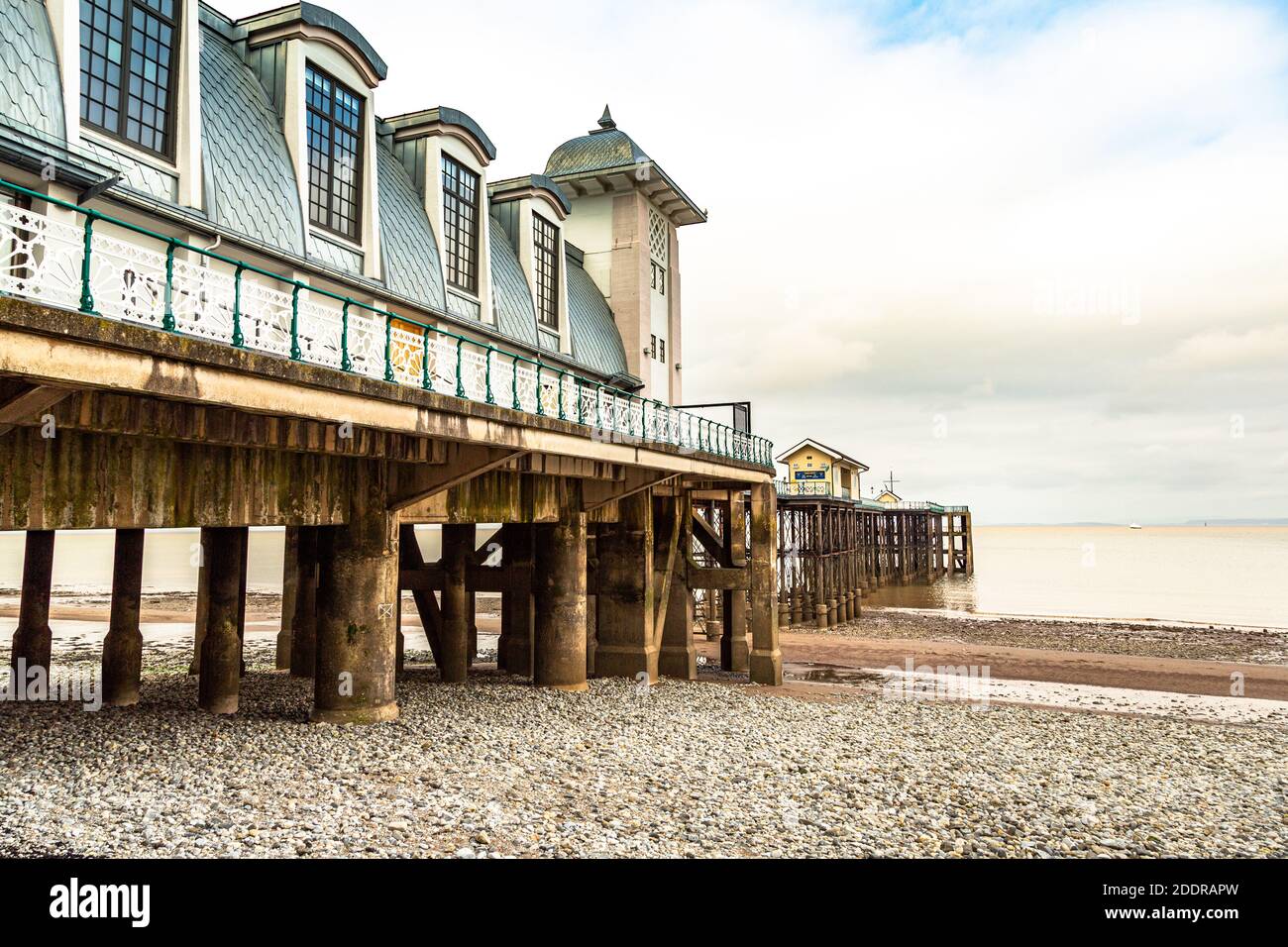 Deserted holiday resort of Porthcawl in South Wales Stock Photo Alamy