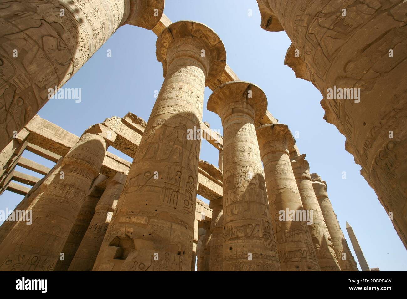 KARNAK TEMPLES IN EGYPT Stock Photo