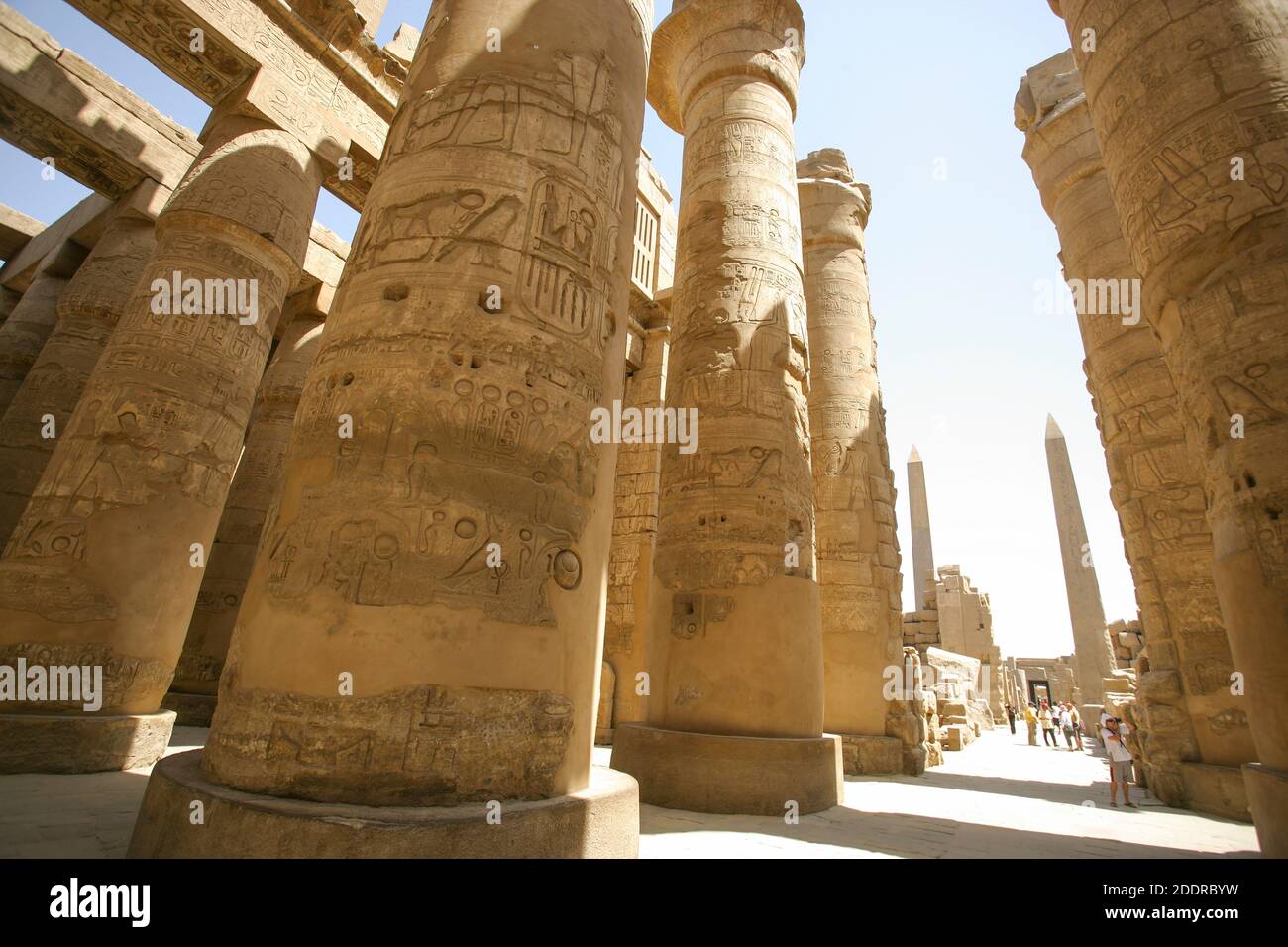 KARNAK TEMPLES IN EGYPT Stock Photo