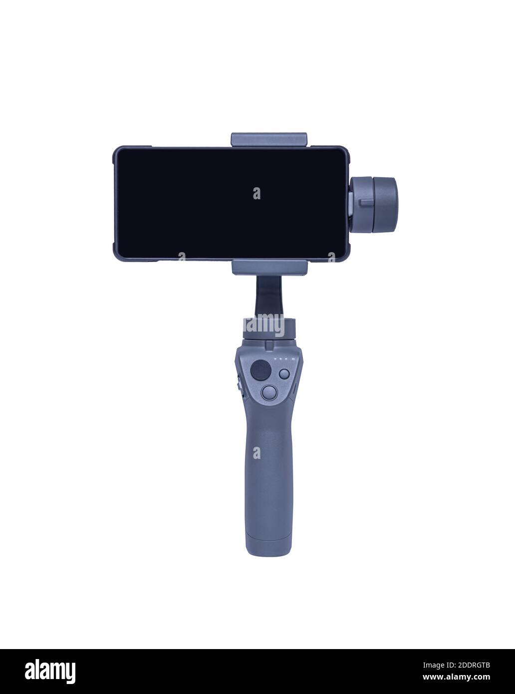 Smartphone gimbal stabilizer isolated on white background Stock Photo