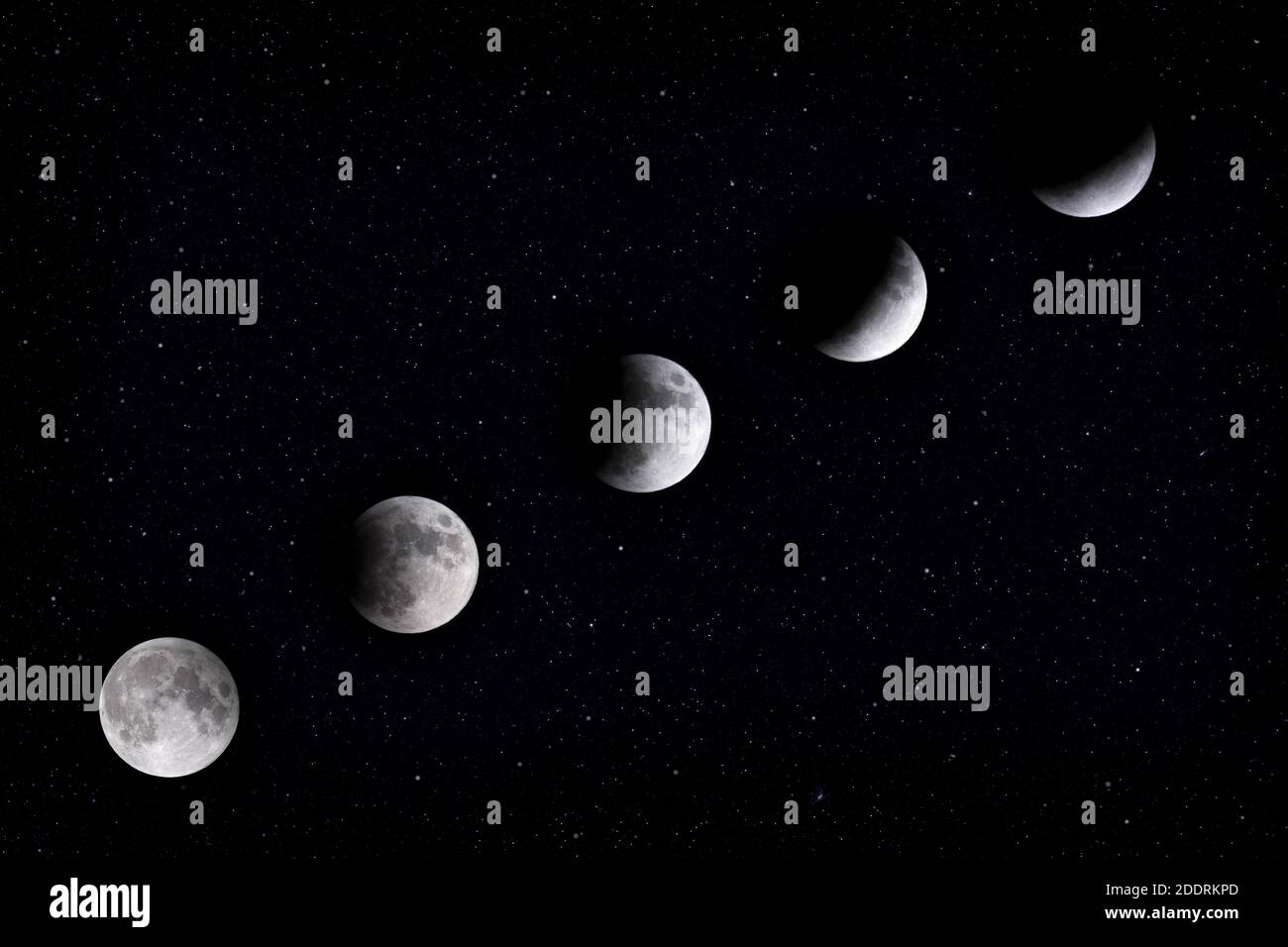 Moon in different phases hi-res stock photography and images - Alamy