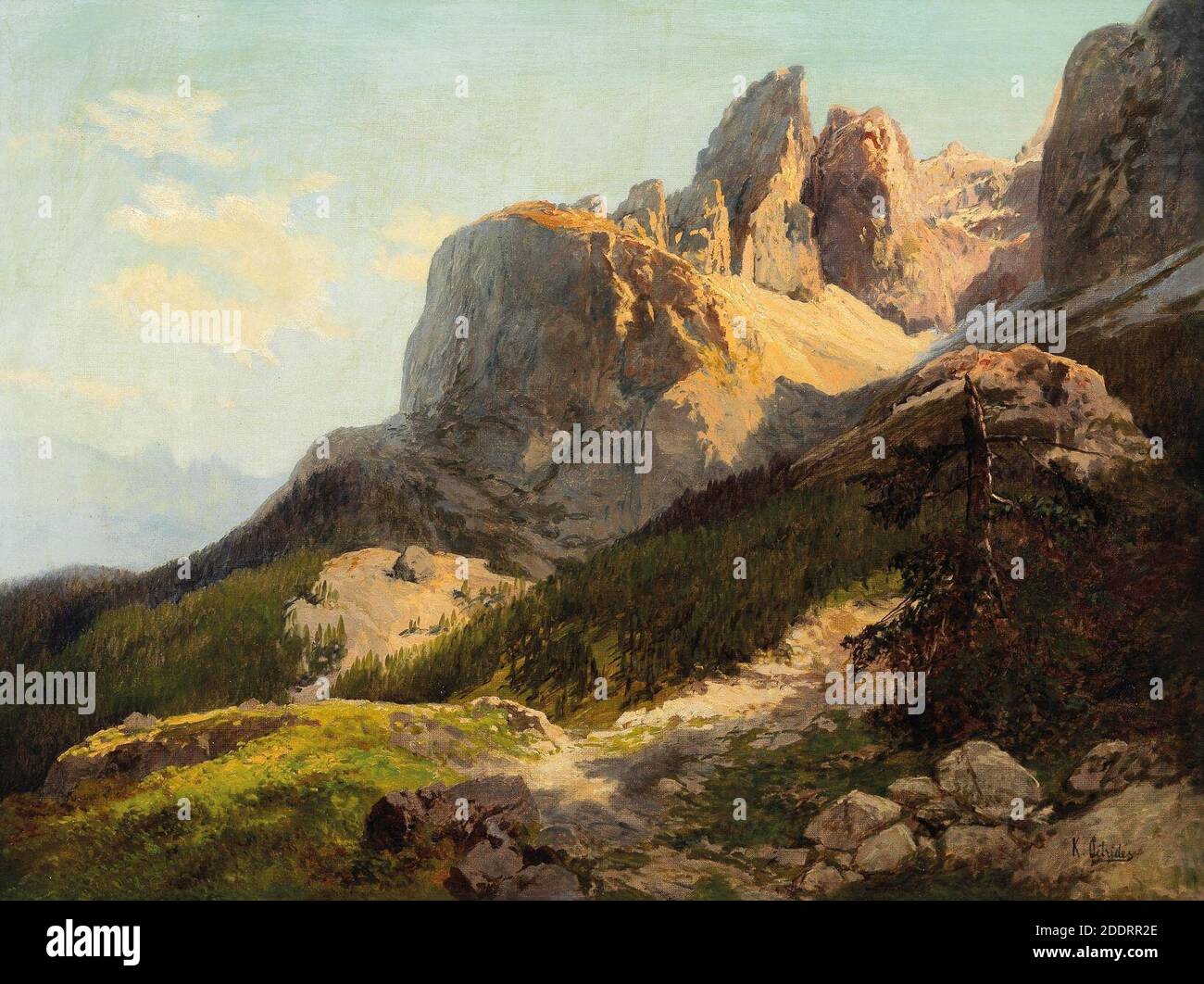 Konrad Petrides In the Dolomites Stock Photo Alamy