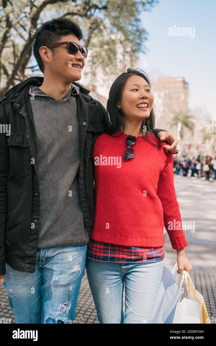 Asian man walking outdoor hi-res stock photography and images - Alamy