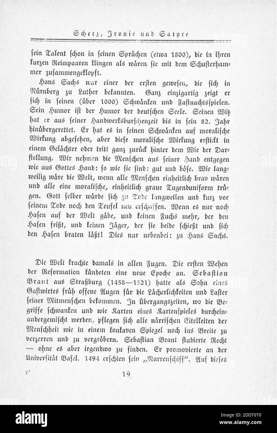 Klabund Deutsche Literaturgeschichte in einer Stunde 019. Stock Photo