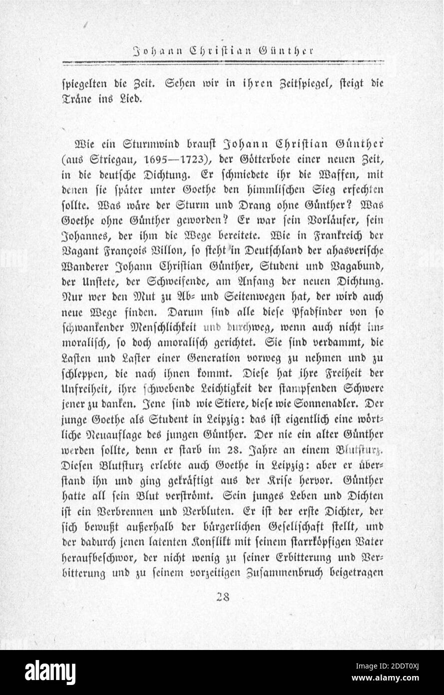 Klabund Deutsche Literaturgeschichte in einer Stunde 028. Stock Photo