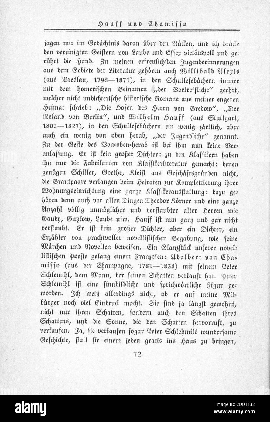 Klabund Deutsche Literaturgeschichte in einer Stunde 072. Stock Photo