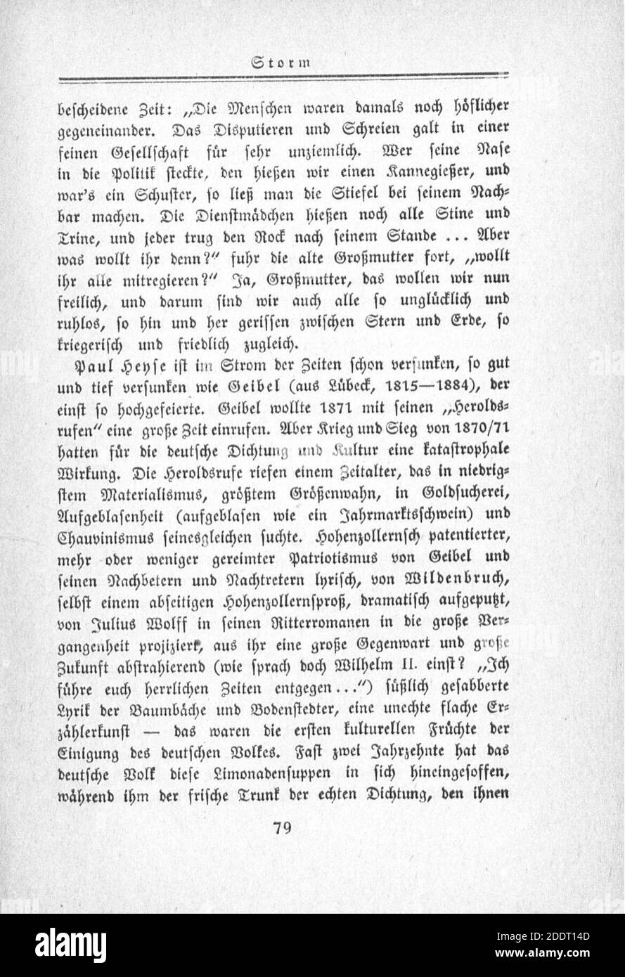 Klabund Deutsche Literaturgeschichte in einer Stunde 079. Stock Photo