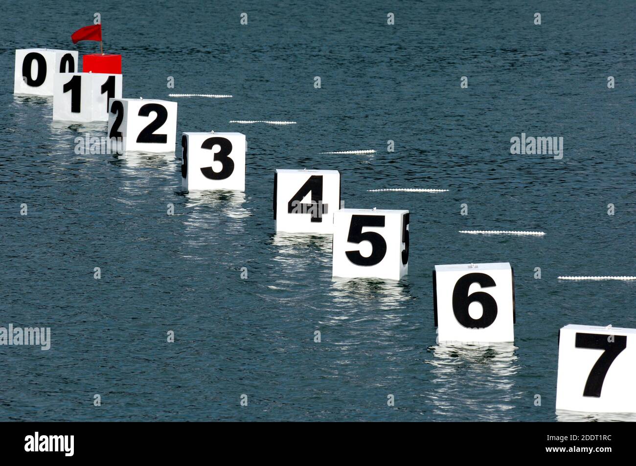 Canoe and kayak starting line on the artificial lake Idroscalo, in Milan,  Italy Stock Photo - Alamy