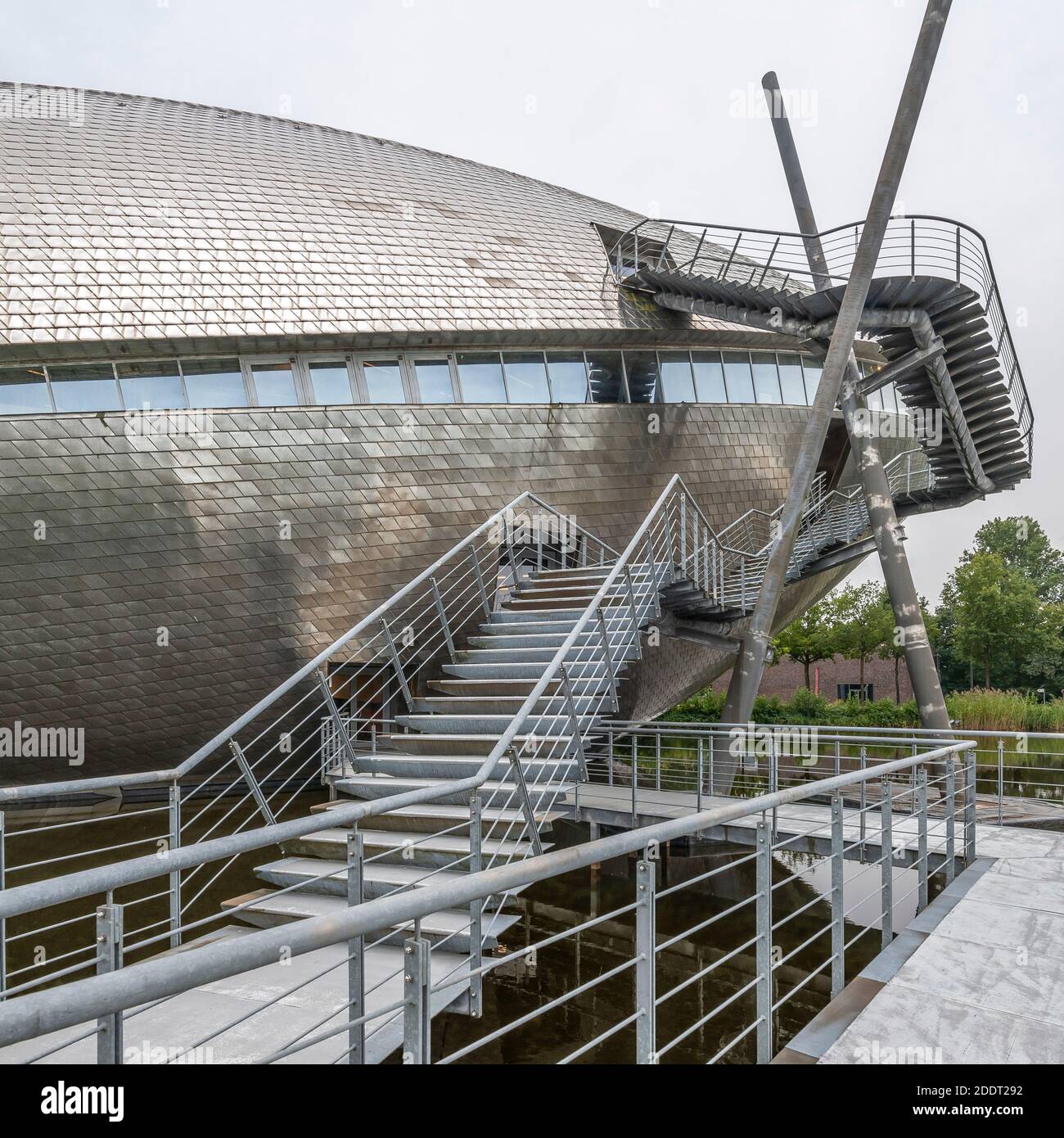 Universum Bremen science center has 40,000 stainless steel scales and was designed by the Bremen architect Thomas Klumpp. Stock Photo