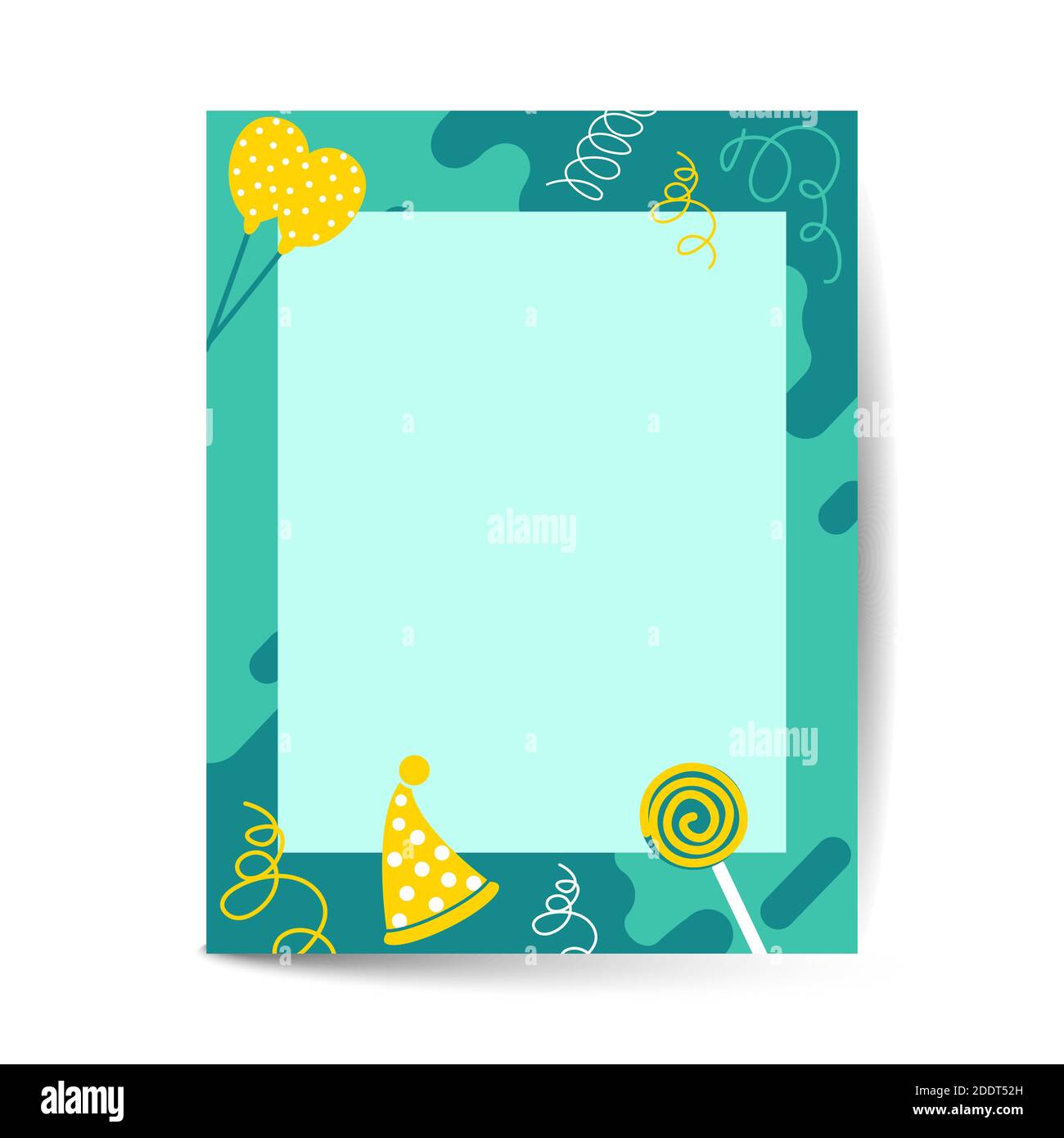 gift boxes happy birthday in A4 size. vector illustration Stock Vector