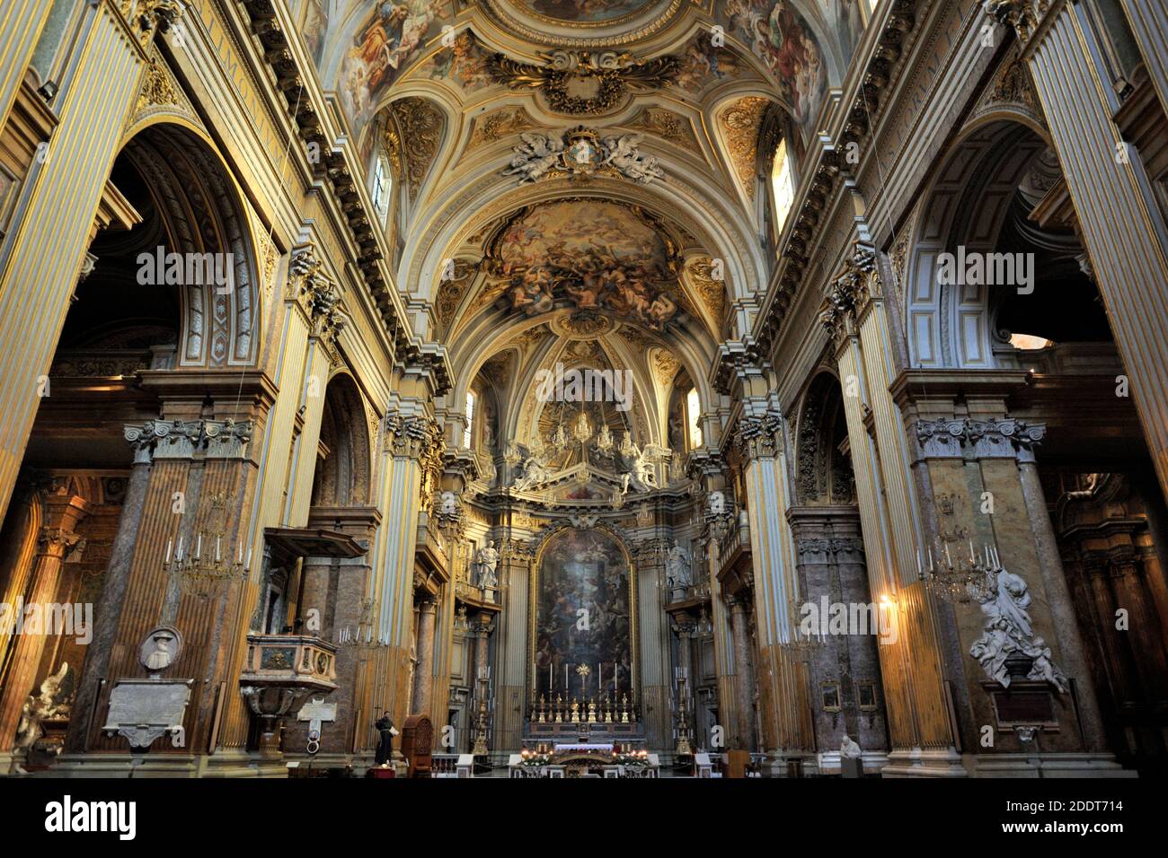 Italy, Rome, basilica dei Santi Dodici Apostoli, church of Twelve Holy Apostles Stock Photo