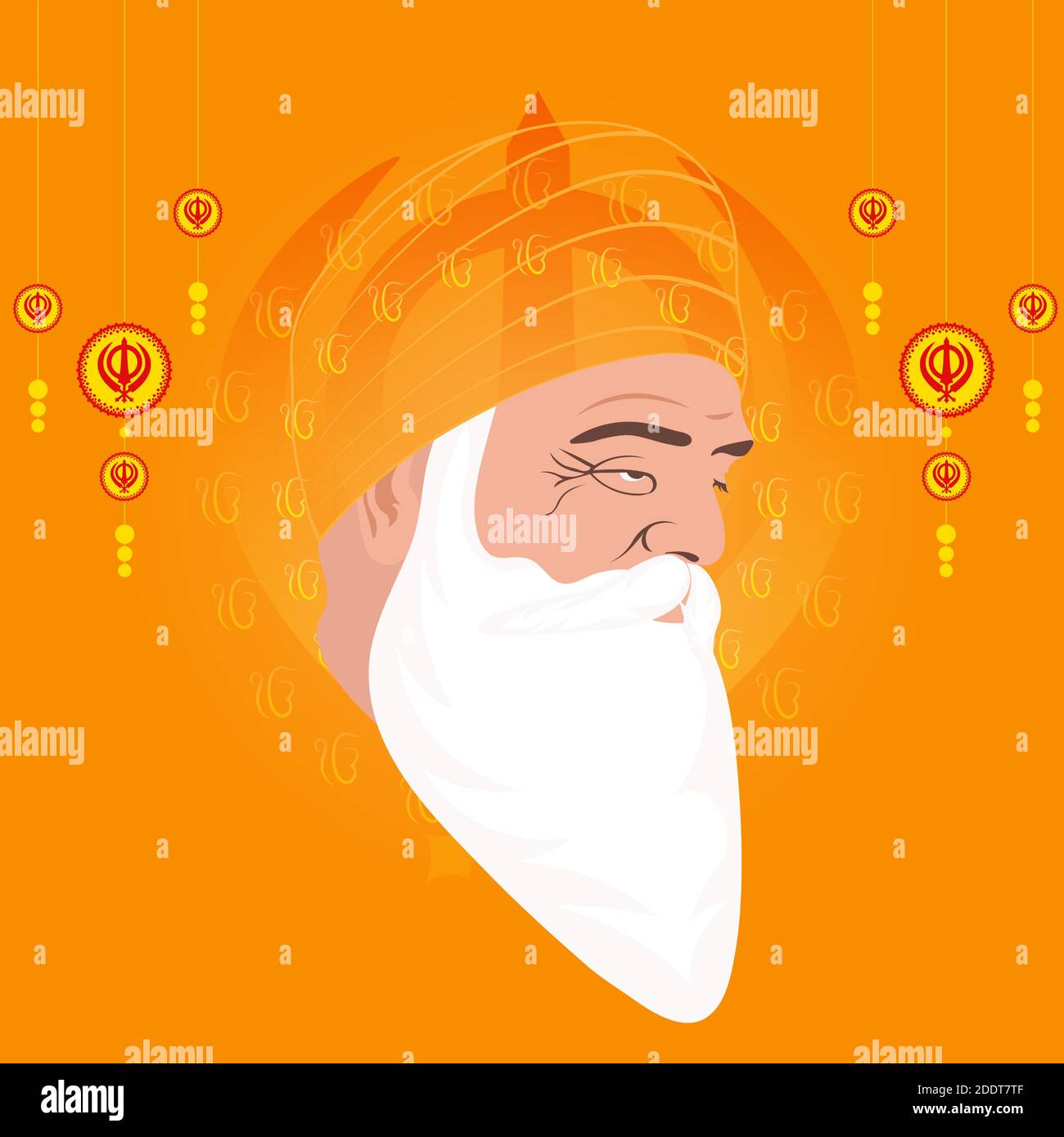 Vector Illustration for Guru Nanak Jayanti the birth anniversary of ...