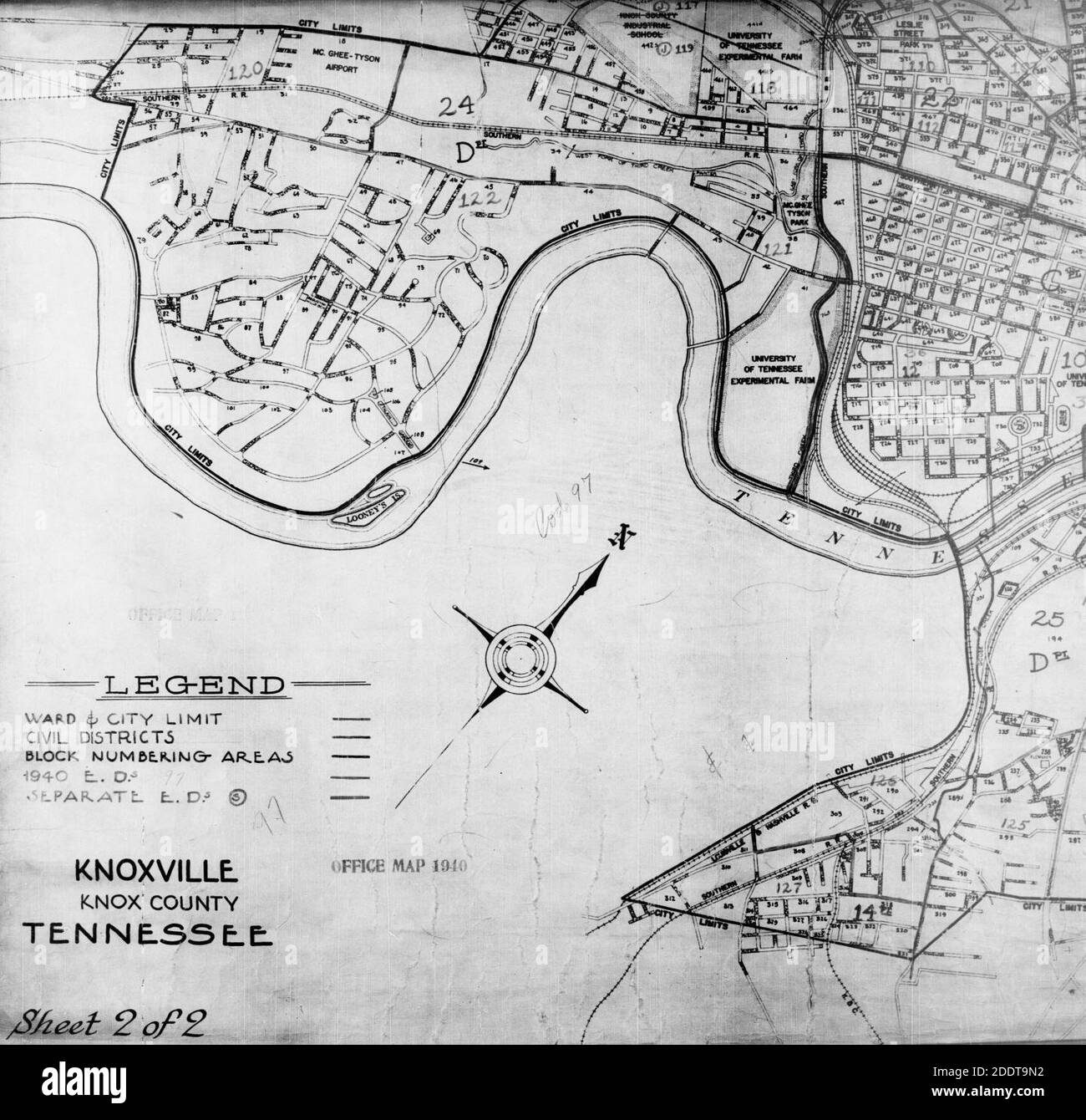 Knoxville map Black and White Stock Photos & Images Alamy