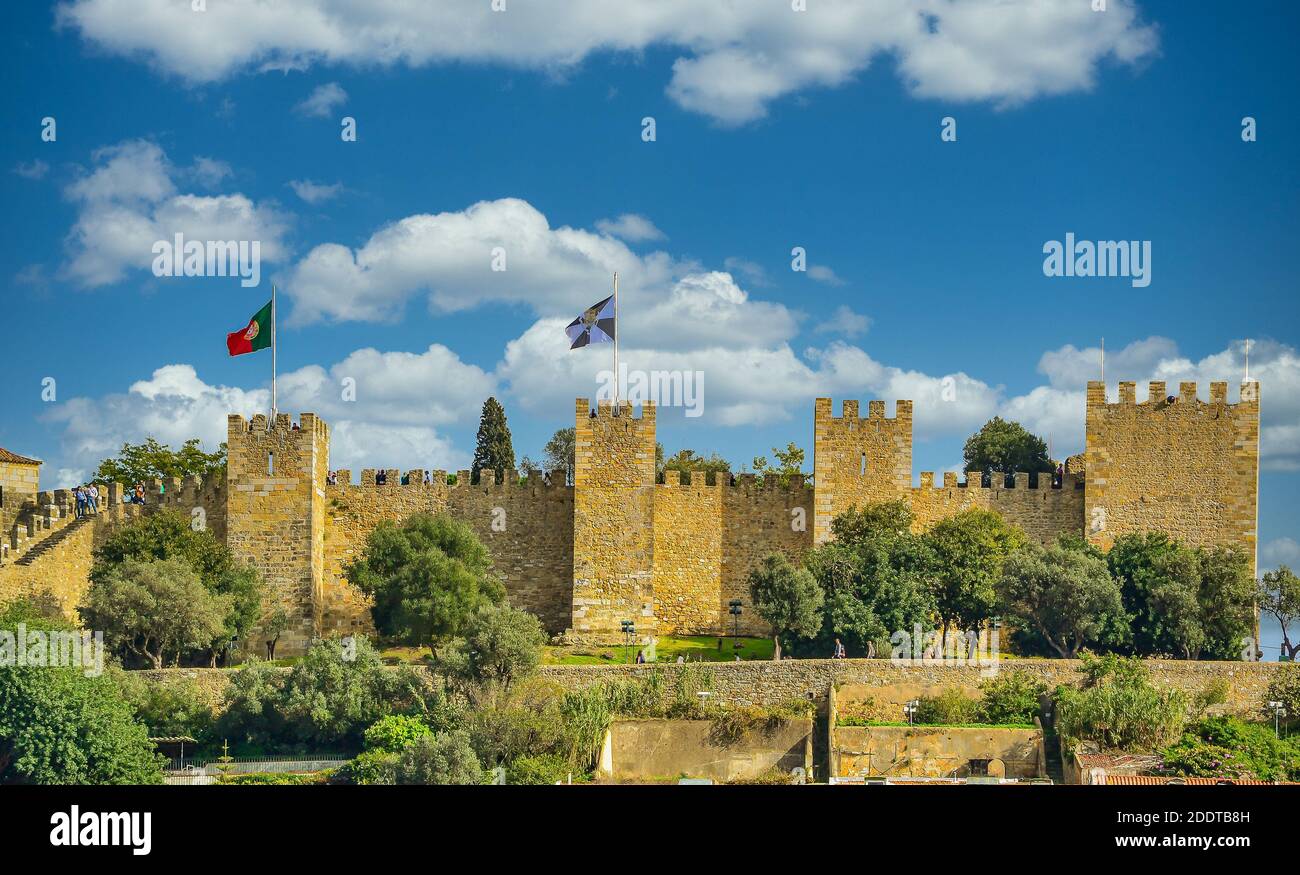 Castle of Saint George in Lisbon, Portugal Stock Photo - Alamy