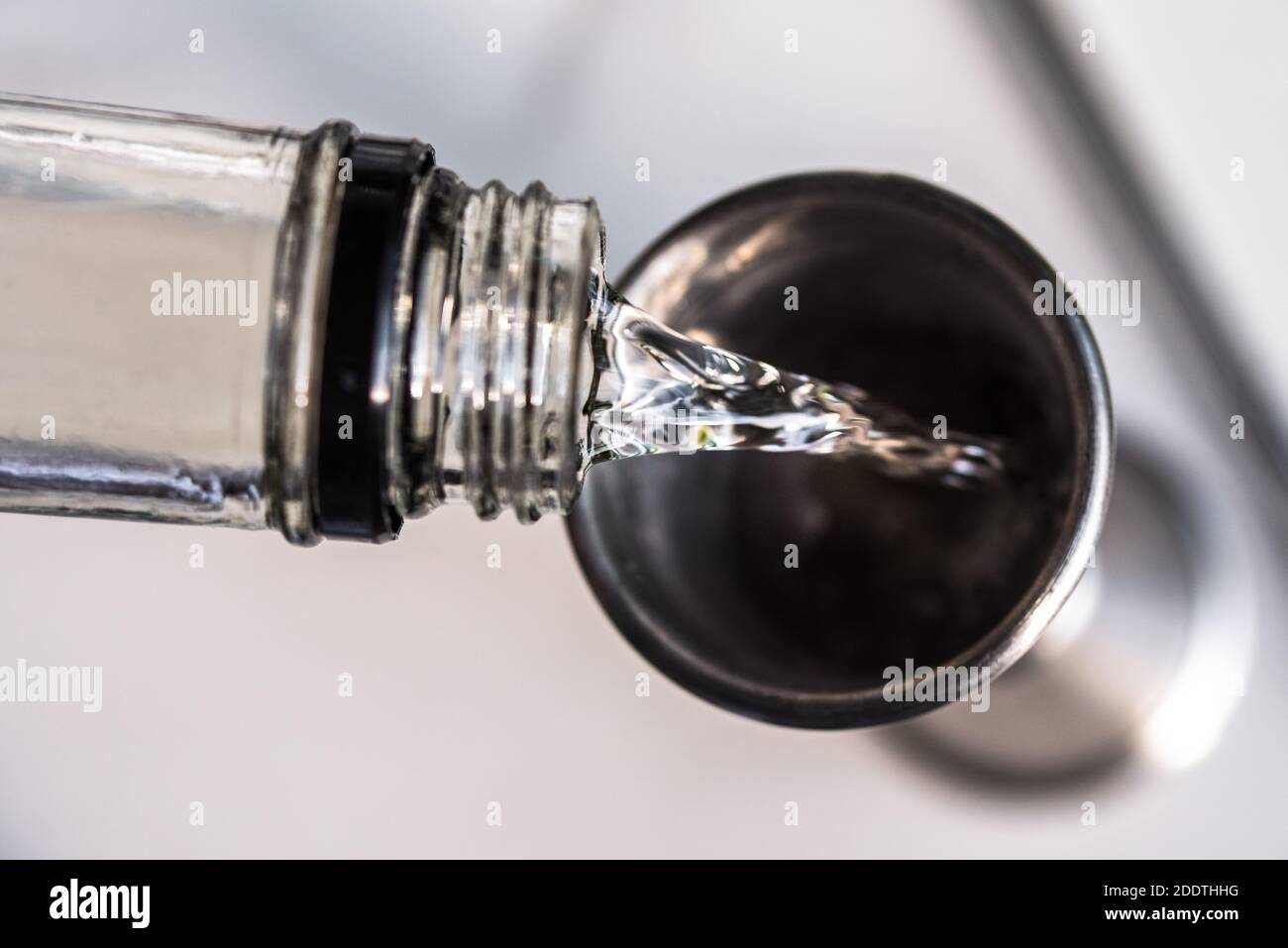 Jigger of Liquor Stock Photo Alamy