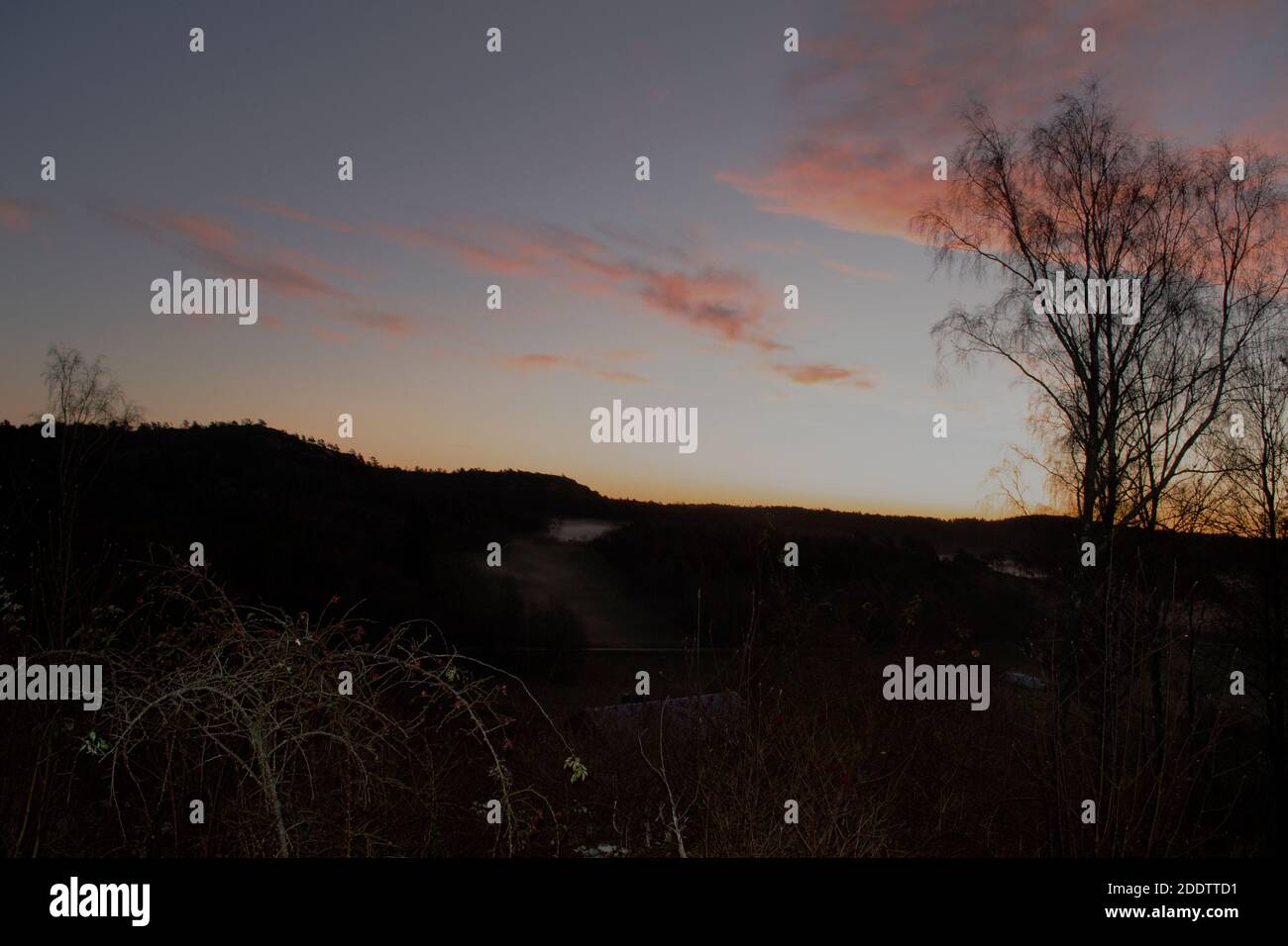 Sunrise fog over mountain hi-res stock photography and images - Alamy