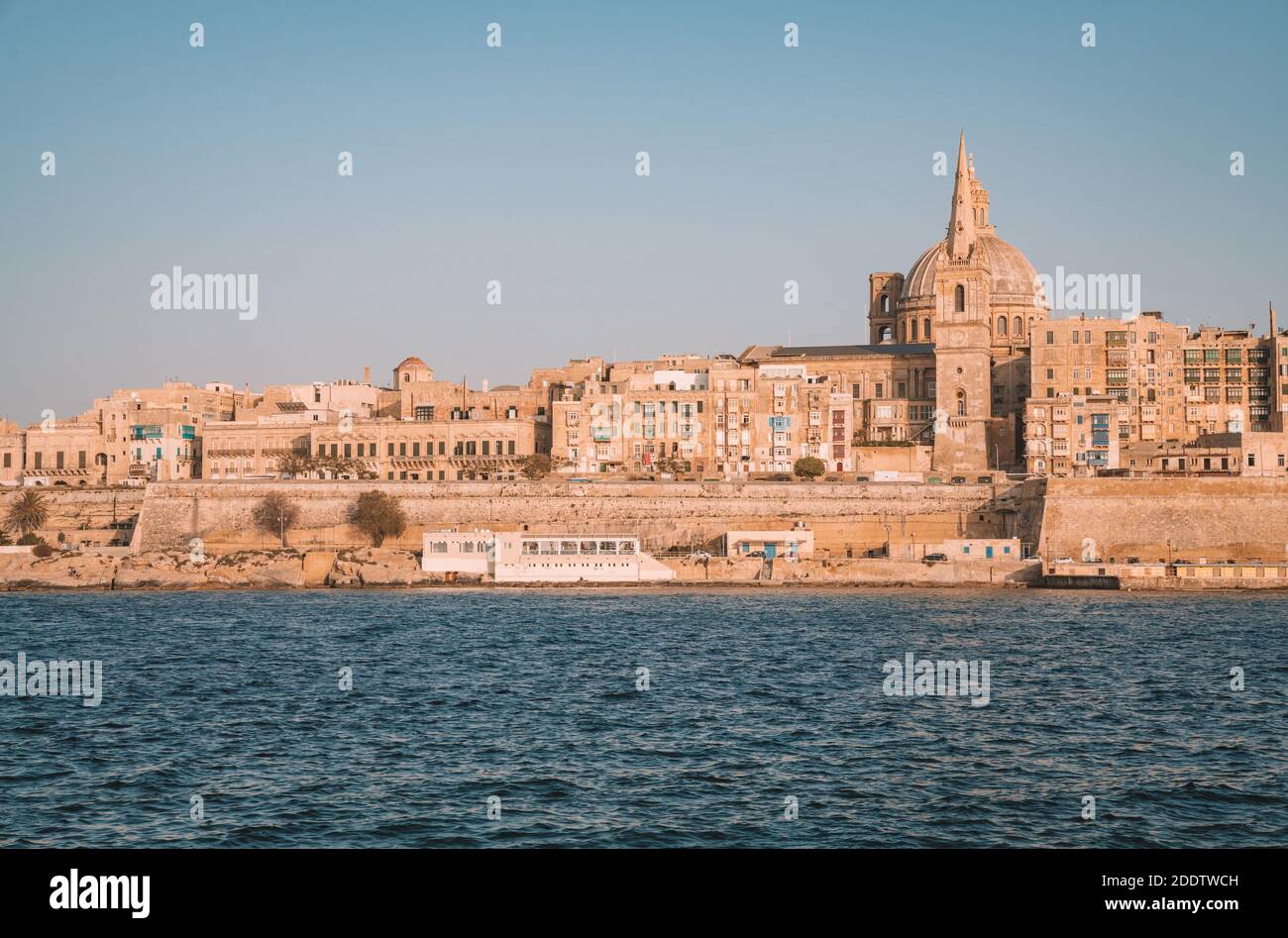 Valeta The beautiful architecture of Valletta city in Malta, during daylight ...