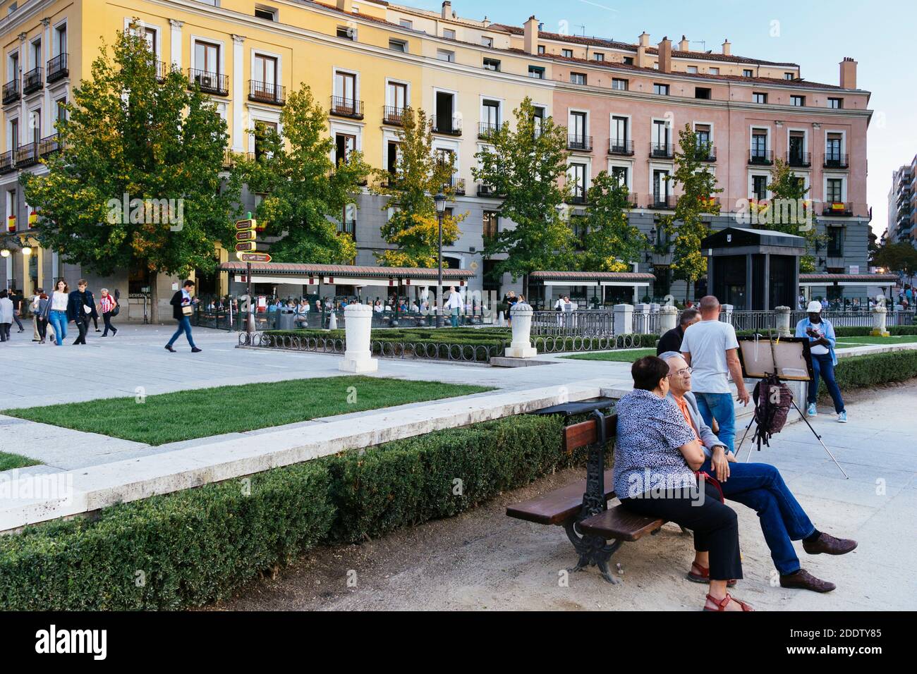 Plaza de Oriente. Madrid, Comunidad de Madrid, Spain, Europe Stock Photo
