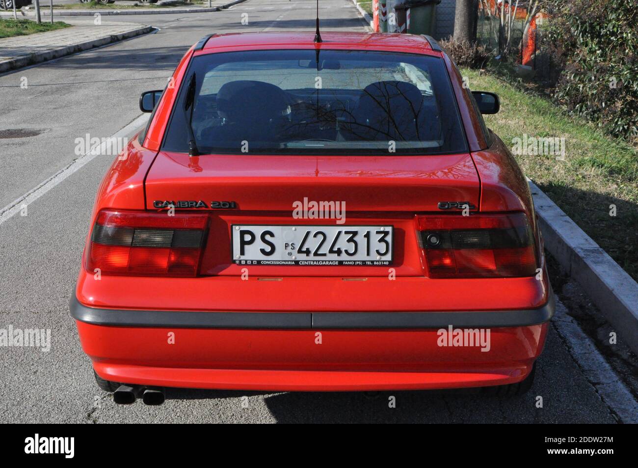 Pesaro - Italy - Feb. 13 2020: Old youngtimer Opel Calibra Stock Photo
