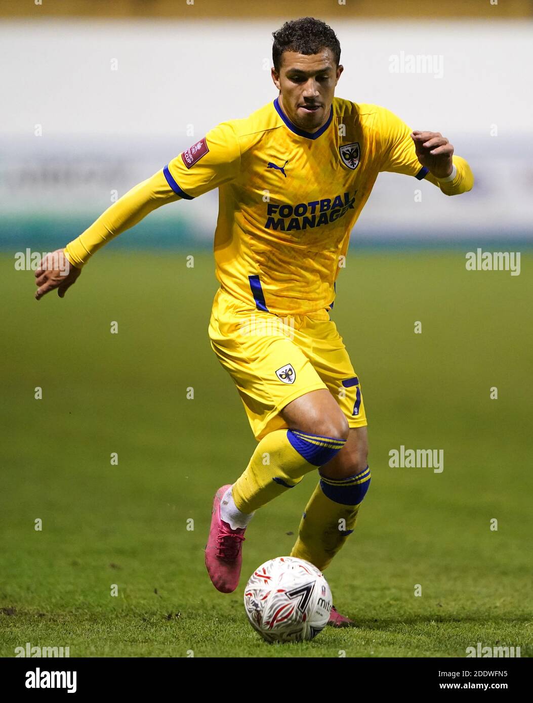 AFC Wimbledon's Cheye Alexander during the Emirates FA Cup first round ...
