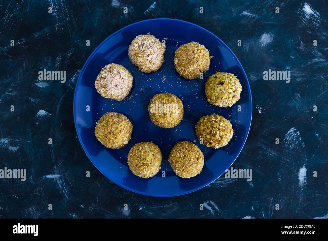 healthy plantbased food recipes concept, homemade fried vegan pesto