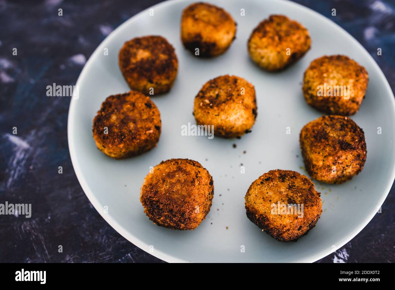 healthy plantbased food recipes concept, homemade fried vegan pesto