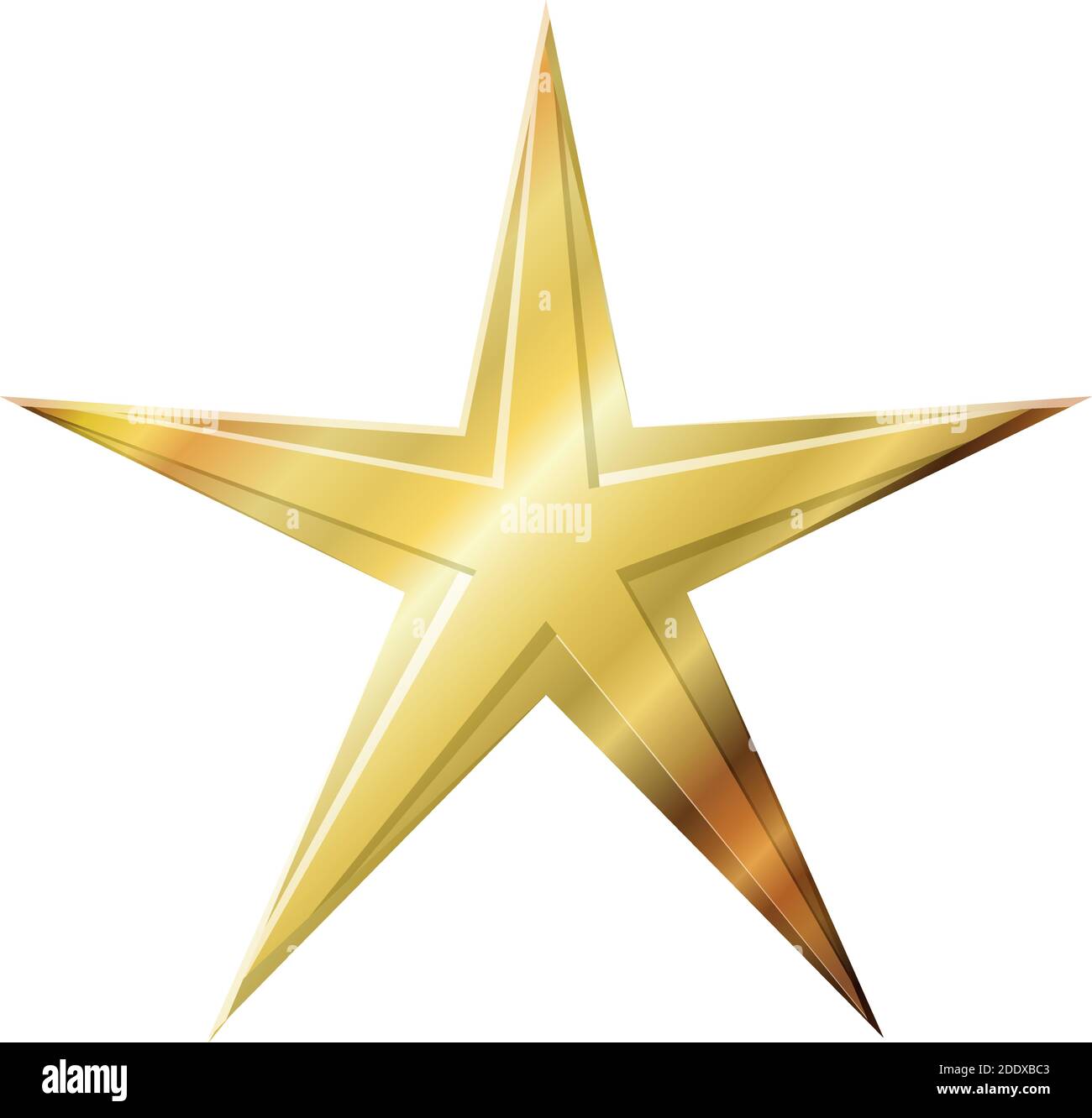 star with five points of golden color Stock Vector Image & Art - Alamy