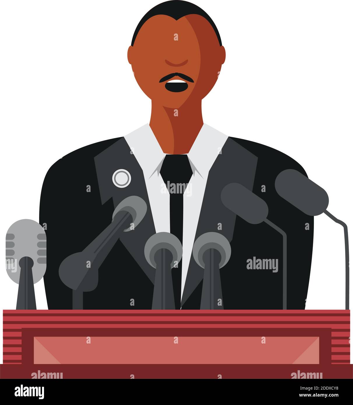Martin luther king speech giving Stock Vector Images Alamy