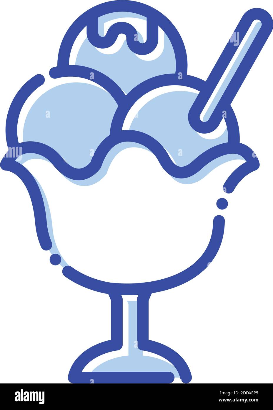 Ice cream, cool, enjoy, party Color with Background vector icon which