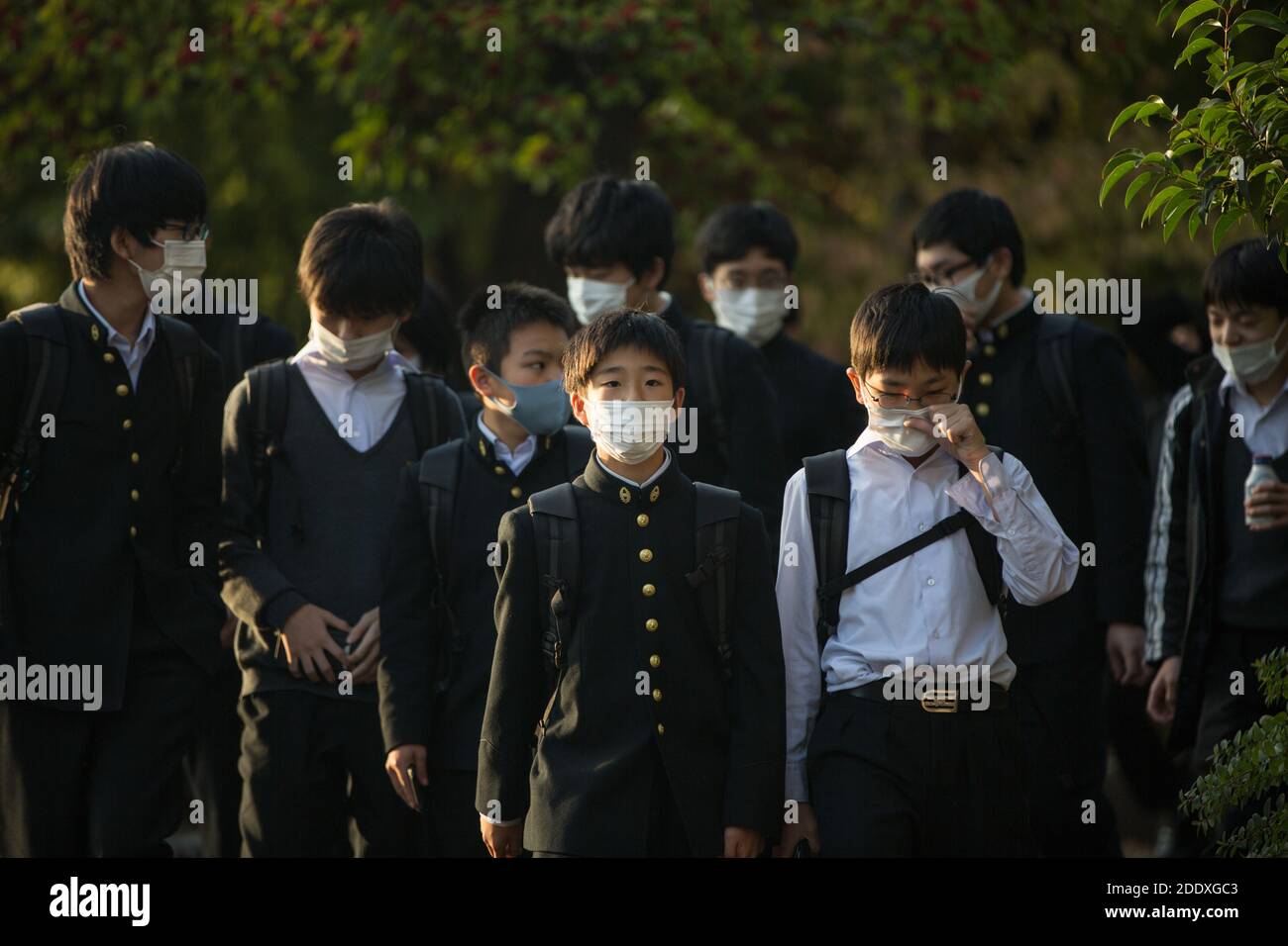Japanese school children uniforms hires stock photography and images