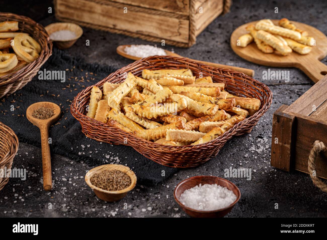 Homemade salt sticks Stock Photo Alamy