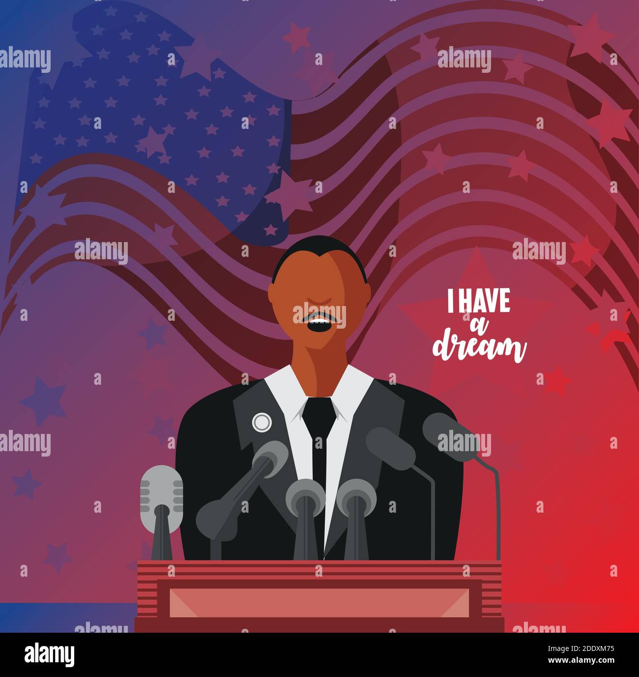 Martin luther king giving a speech hi-res stock photography and images ...