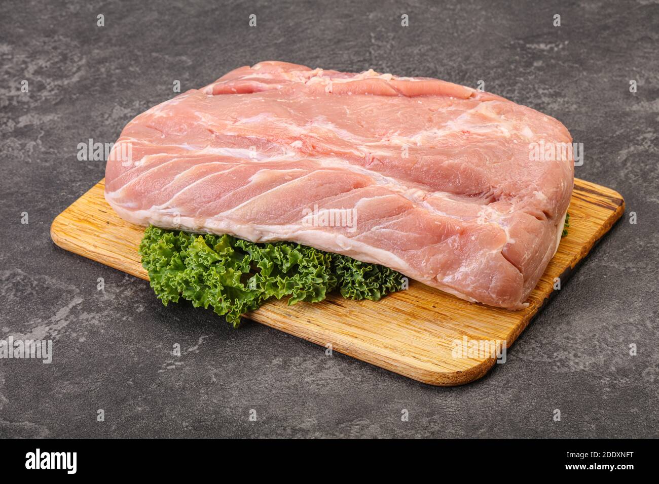 Raw pork loin meat for cooking Stock Photo Alamy
