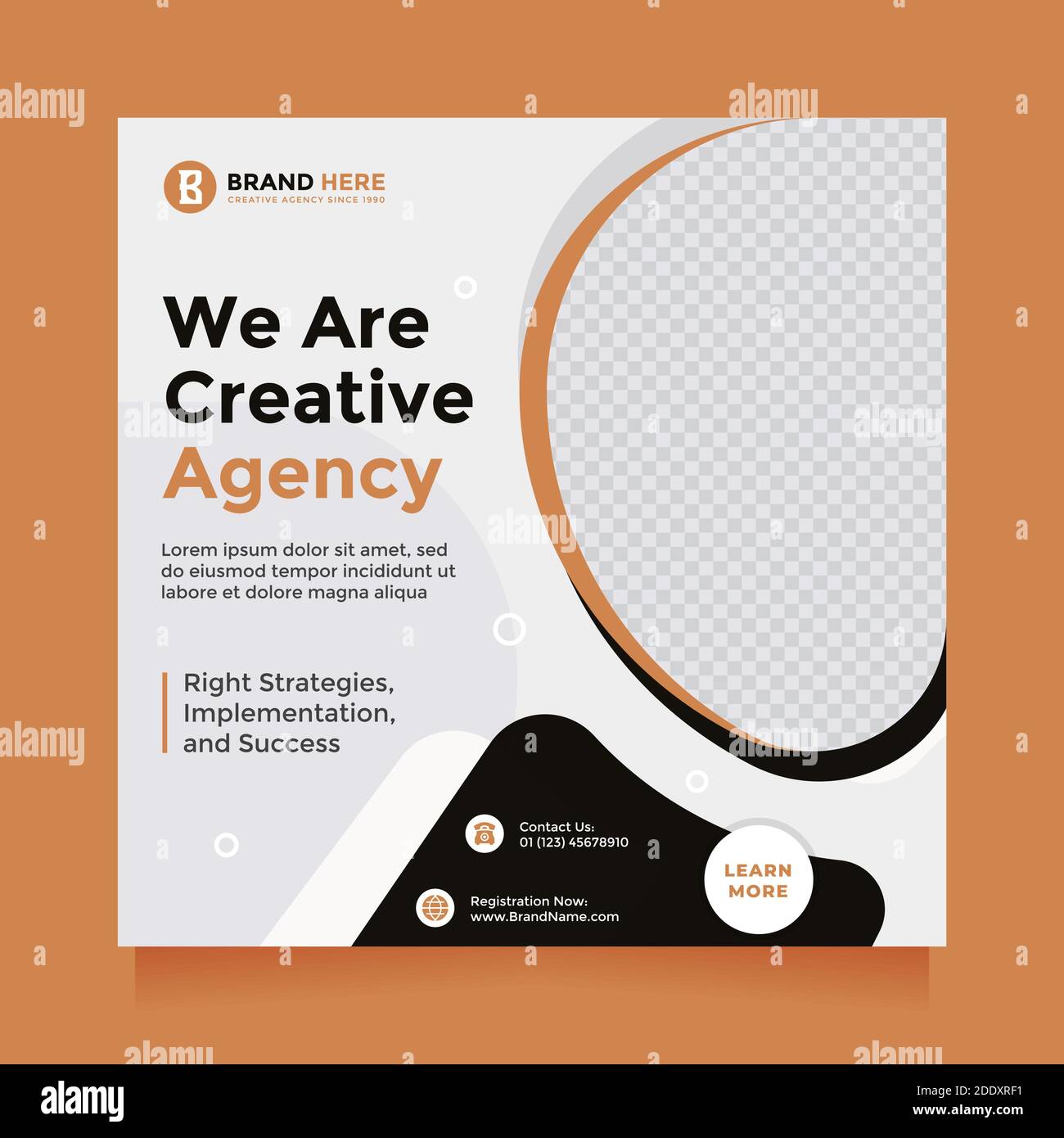 Trendy And Creative Agency Design Social Media Post And Banner Promotion Digital Marketing Agency Square Flyer Template Editable Web Banner Post Stock Vector Image Art Alamy