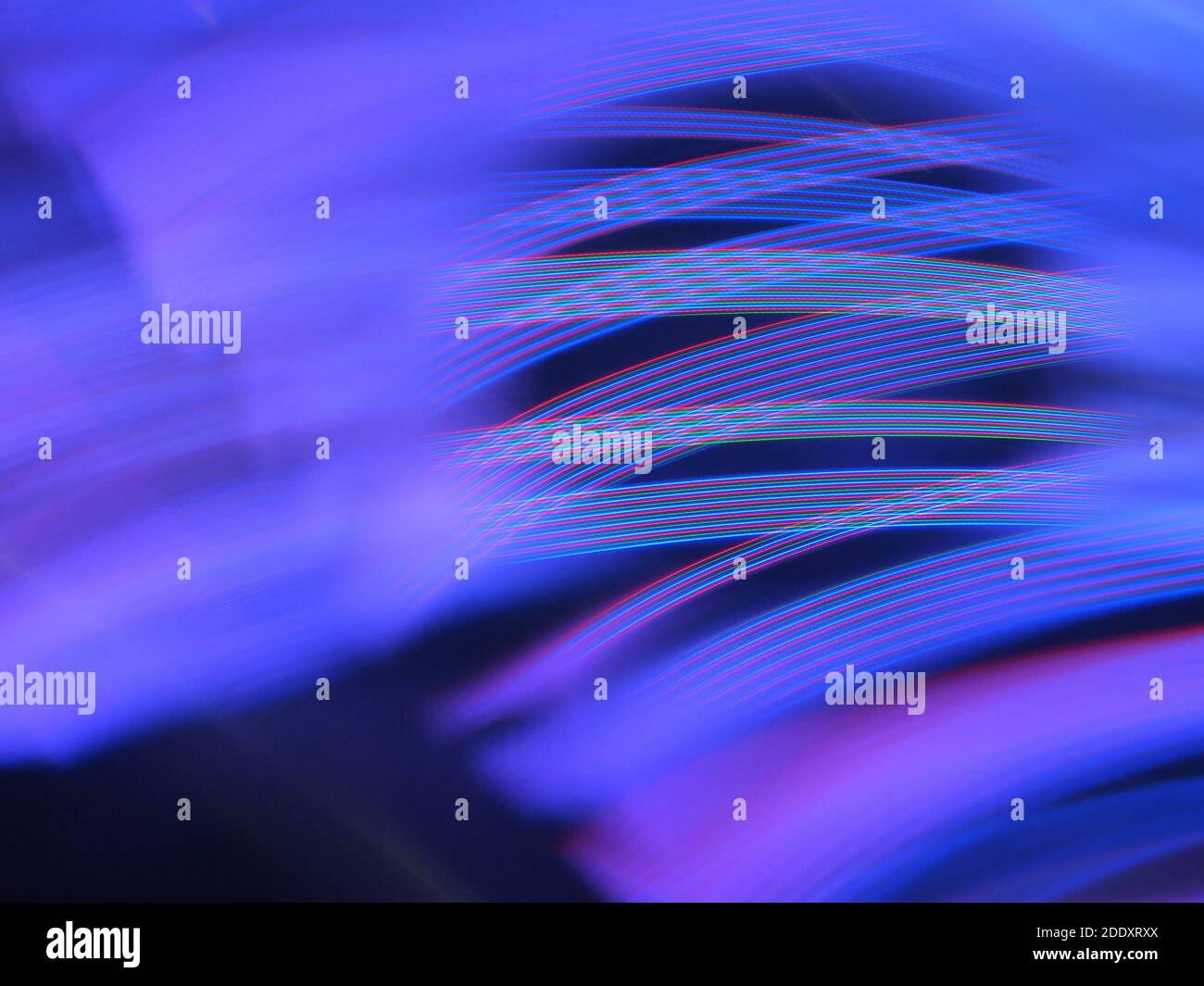 An illustration of blue progressive rhythmic light threads with high ...