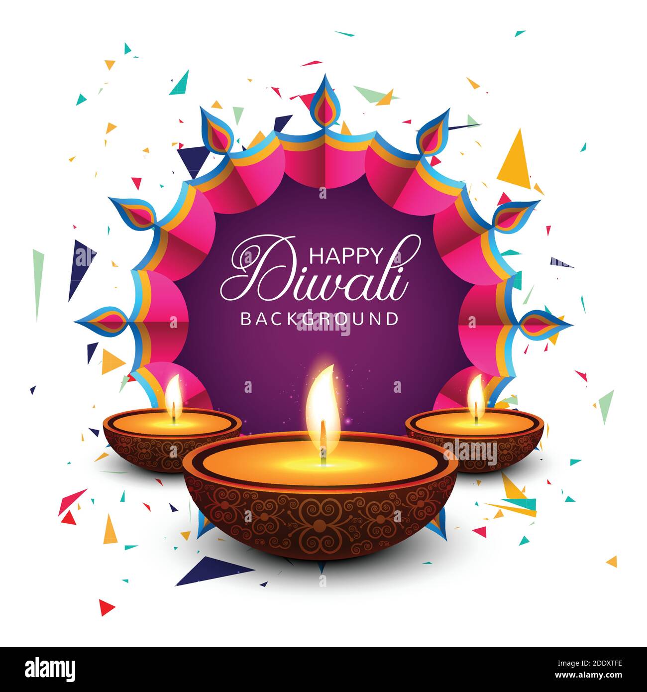 Beautiful greeting card for festival happy diwali background vector Stock  Vector Image & Art - Alamy