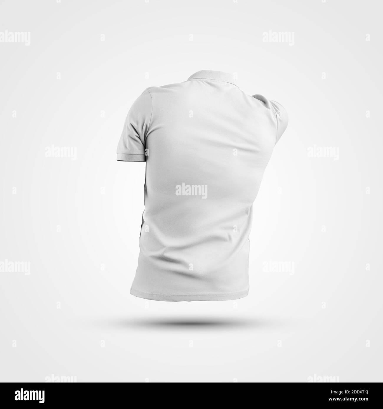 White male polo template 3D rendering, mens stylish clothes, for  presentation of design, pattern, print. T-shirt mockup isolated on  background, for ad Stock Photo - Alamy