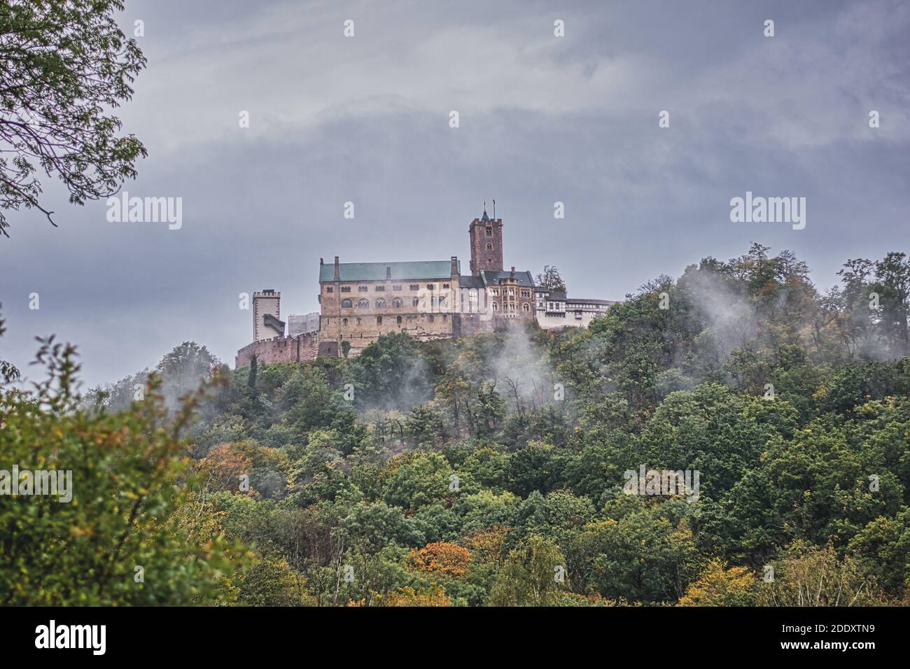 the castle of Thuringia Eisenach in October Stock Photo