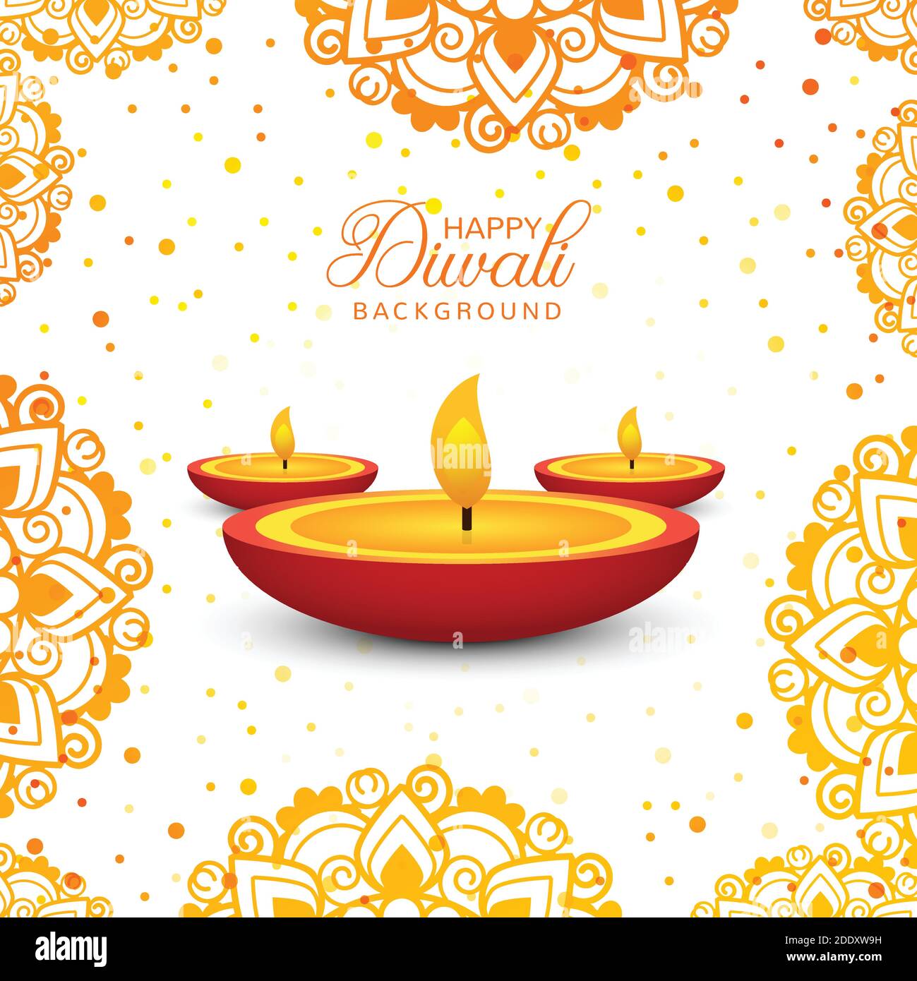 Decorative Happy Diwali background vector Stock Vector Image & Art - Alamy