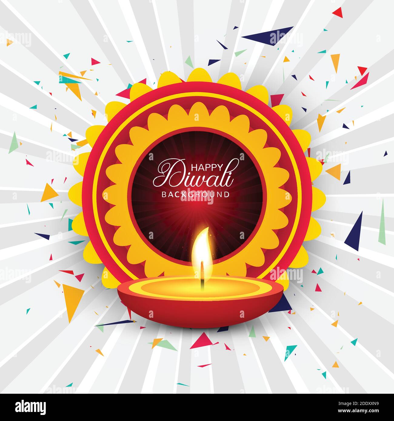 Beautiful greeting card for festival happy diwali background vector Stock  Vector Image & Art - Alamy