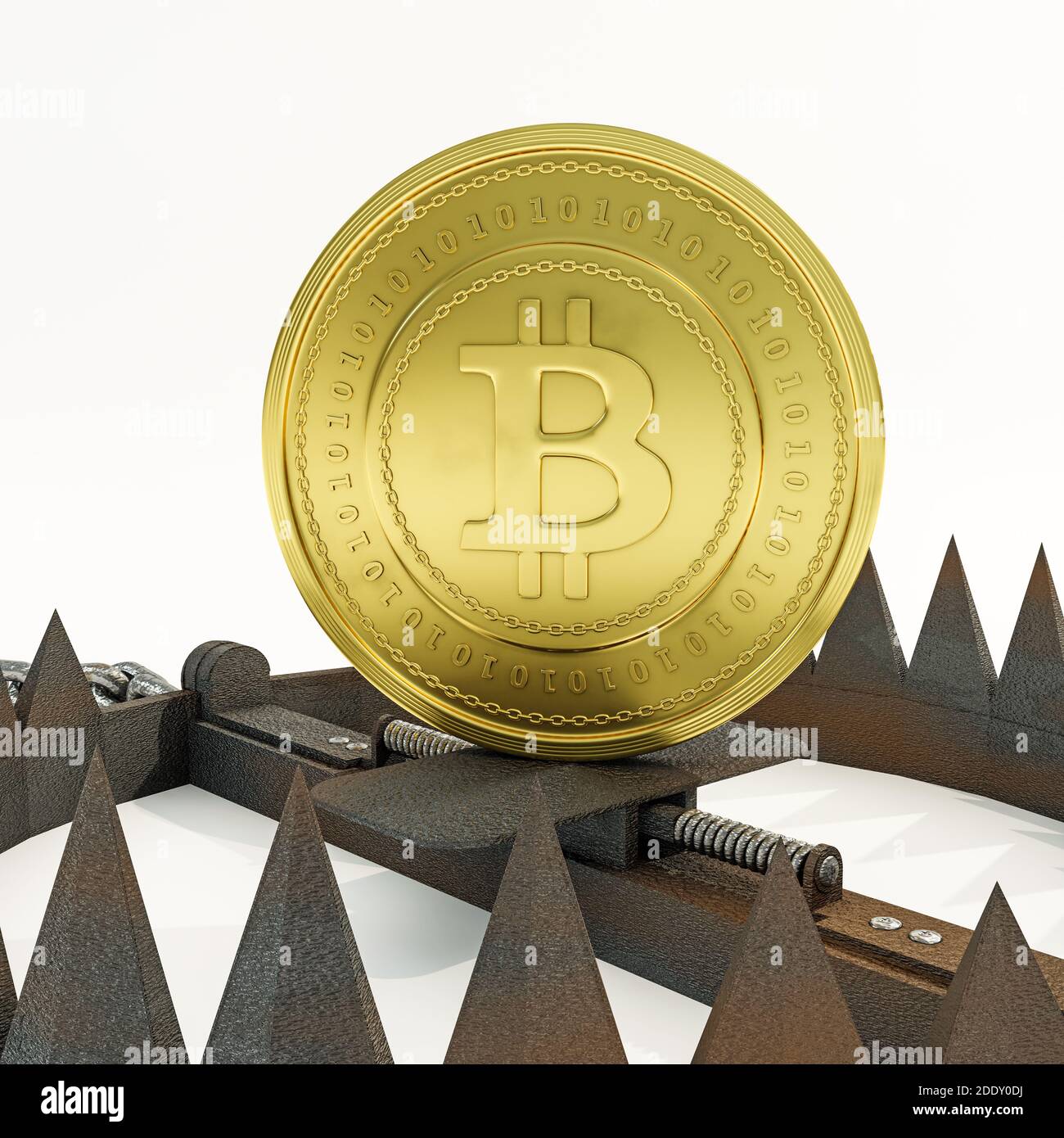 bear trap isolated on white background 3d illustration Stock Photo - Alamy