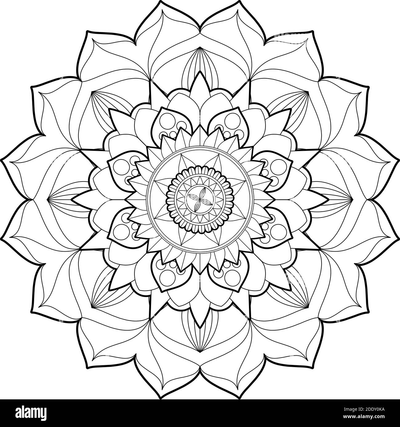 Marker Coloring books for adults: Flower Zentangle Stress-relief