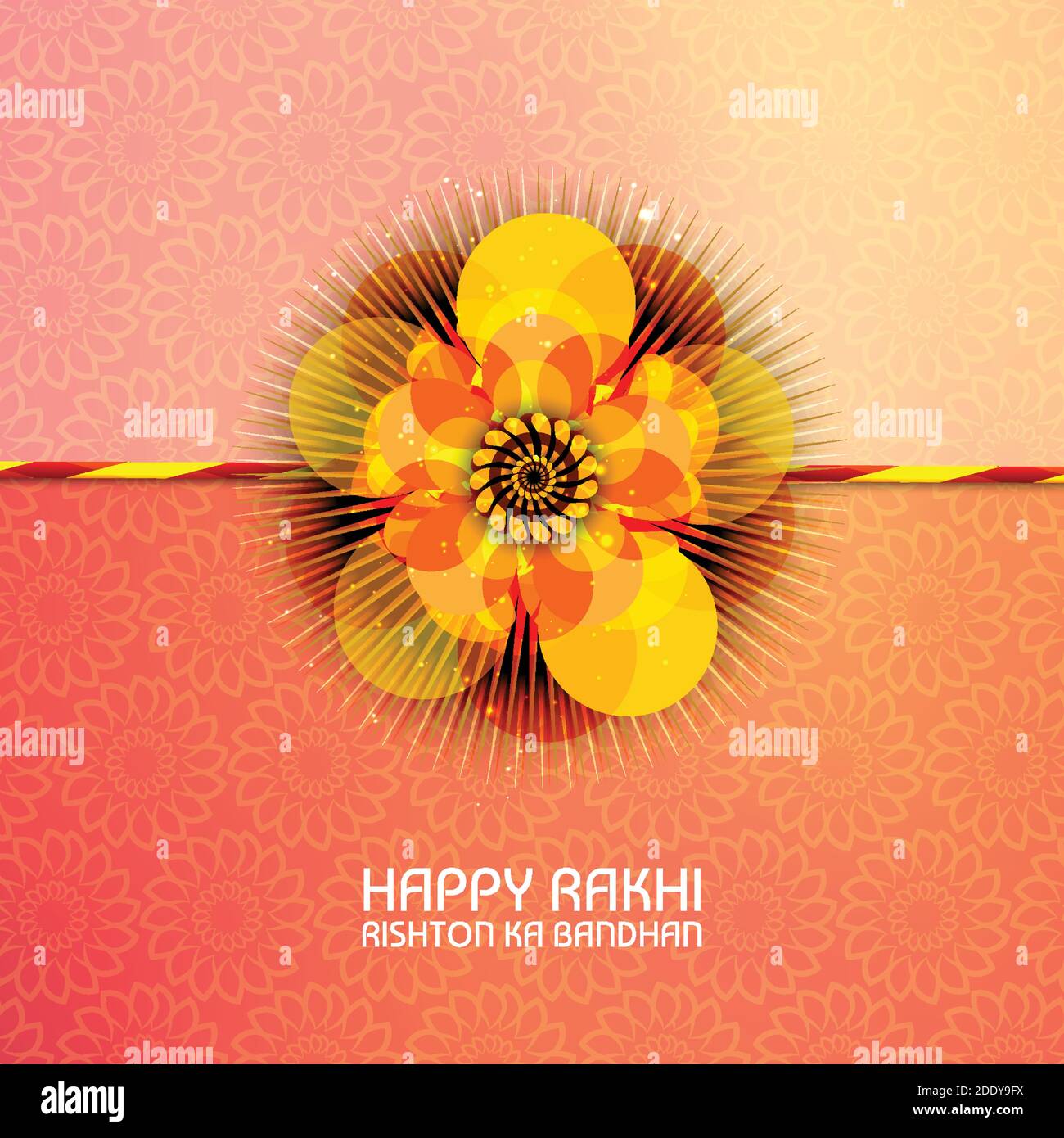 Abstract for Happy Raksha Bandhan with nice and creative colorful Rakhi ...