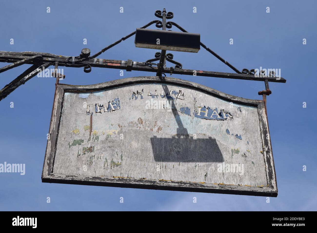 faded pub sign Stock Photo