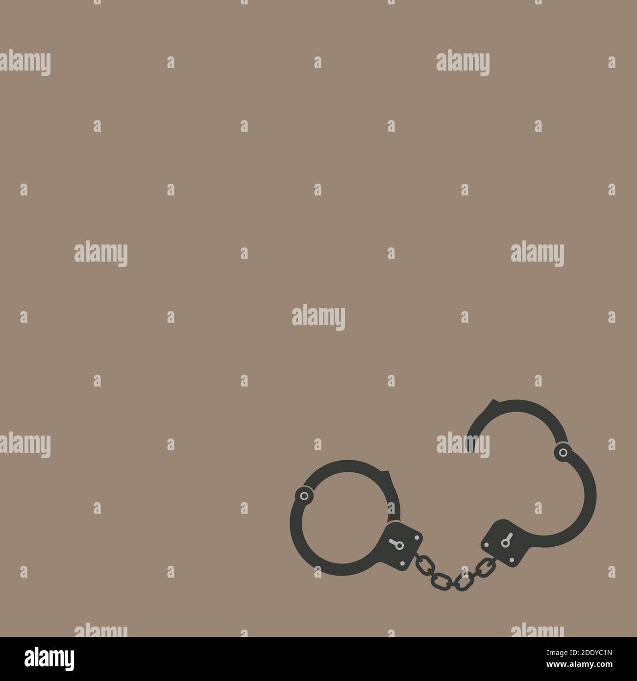 Abolition of Slavery symbolised by handcuffs Stock Photo